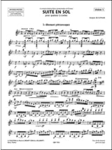 Suite en Sol - Quatuor à Cordes - la Presle Jacques De - Partition